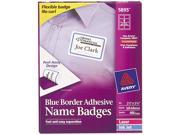 Avery 5895 Flexible Self Adhesive Laser Inkjet Name Badge Labels 2 1 3 x 3 3 8 BE 400 Bx