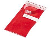 Advantus 75441 Crowd Management Wristbands Sequentially Numbered Red 100 Pack