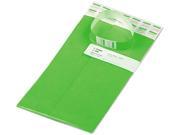 Advantus 75443 Crowd Management Wristbands Sequentially Numbered Green 100 Pack