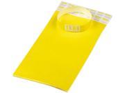 Advantus 75444 Crowd Management Wristbands Sequentially Numbered Yellow 100 Pack