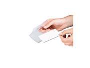 Durable Click Fold Convex Name Badge Inserts 2 1 8 x 3 9 16 White 200 Per Pack