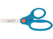 Westcott 14606 Kids 5 Blunt Scissors with Microban Protection