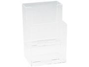 Extra Deep Flat Back Display 2 Compartments 4 1 2w x 3 3 4d x 7h Clear