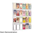 Safco Reveal Clear Literature Displays 24 Compartments 30w x 2d x 41h Clear