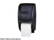 San Jamar R3590TBK Duett Toilet Tissue Dispenser 7 1 2 x 7 x 12 3 4 Black Pearl