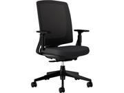 HON H2281.VA10.T Lota Series Mesh Mid Back Work Chair Black Fabric Black Base
