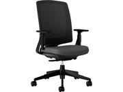 HON H2281.VA19.T Lota Series Mesh Mid Back Work Chair Charcoal Fabric Black Base