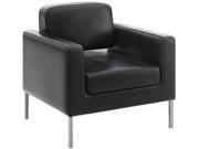 HON basyx VL887 Lounge Seating Series Club Chair Black Leather