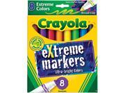 Crayola 588175 Extreme Color Marker Assorted 8 Pack 1 Pack