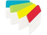 3M 686AALYR Post it Solid Colors Angled Filing Tabs