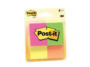 3M 6534AF Page Marker Green Yellow Pink Red 4 Pack