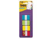 3M 686ALYR1IN Post it 1 Solid Color Self stick Tabs 88Write on88 Pack Aqua Yellow Lime Red Tab