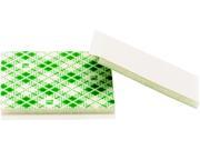 3M 4026 Double Coated Tape Squares 1 Width x 1 Length Urethane Durable Adhesive 1000 Carton White Natural