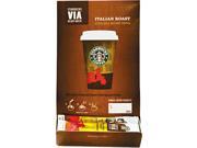 Starbucks 11008130 VIA Ready Brew Coffee 3 25oz Italian Roast 50 Box