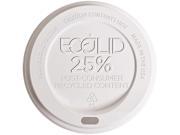 Eco Products EP HL8 WR 8 oz EcoLid 25% Post Consumer Recycled Content Hot Cup Lid 1000 Carton