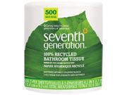 Seventh Generation 137038 100% Recycled Jumbo Roll Bathroom Tissue 2 Ply White 500 Roll 60 Carton