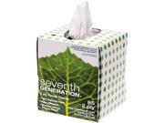 Seventh Generation 13719EA 100% Recycled Facial Tissue 2 Ply Pop up Cube Box 1 Each