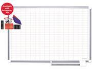 Mastervision CR0630830A Grid Platinum Plus Dry Erase Board