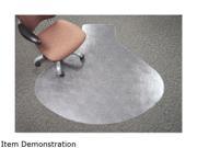 Deflect o CM14003K SuperMat Vinyl Chair Mat for Firm Commercial Carpets Beveled 60 x 66 Clear
