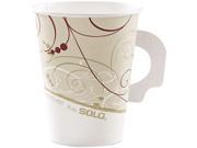 SOLO Cup Company 378HSM J8000 Hot Cups W Paper Handle Symphony Design 8 Oz.