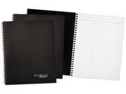 Cambridge MEA45016 Action Planner Wirebound Business Notebook 7 1 4 x 9 1 2 Black 80 Sheets