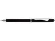 Cross AT00903 Tech3 Multifunction Pen with Stylus Satin Black with Chrome Plated Appointments