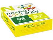 Neenah Recycled Color Copy Paper 28 lb. 8 1 2 x 11 Solar White 500 Ream