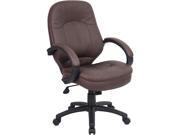 Boss Office Supplies B726-BB Leatherplus Executive Chair