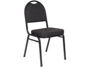 Boss Office Supplies B1500 BK 4 Black Crepe Banquet Chair