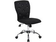 Boss Office Supplies B220 BK Tiffany Microfiber Chair Black