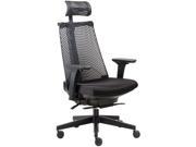 Boss Office Supplies B6550 BK HR Contemporary Executive Chair with Headrest