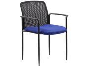 Boss Office Supplies B6909 BE Stackable Mesh Guest Chair Blue