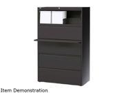 Realspace Pro 19051 Steel Lateral File 4 Drawer 40 1 4 H x 36 W x 18 5 8 D Black