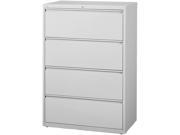 Realspace Pro 19052 Steel Lateral File 4 Drawer 40 1 4 H x 36 W x 18 5 8 D Light Gray