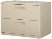 Realspace Pro 19056 Steel Lateral File 2 Drawer 28 H x 42 W x 18 5 8 D Putty