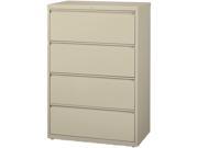 Realspace Pro 19062 Steel Lateral File 4 Drawer 52 1 2 H x 42 W x 18 5 8 D Putty