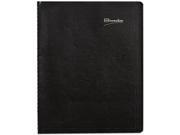Rediform CB1262.BLK Brownline Essential Collection 14 Month Ruled Monthly Planner