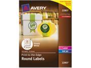 Avery 22807 Easy Peel Print to the Edge Label 2 Diameter 120 Pack Circle 12 Sheet Laser Inkjet White