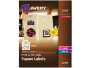 Avery 22805 Multipurpose Label 1.50 Width x 1.50 Length 1 Pack Square 24 Sheet Laser Inkjet White