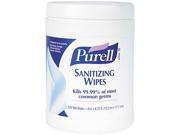 PURELL 911306CT Sanitizing Hand Wipes 6 x 6 3 4 White 270 Canister 6 Canisters Carton