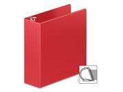 Wilson Jones 384491797 384491797 Heavy Duty D Ring View Binder with Extra Durable Hinge 3 Capacity Red