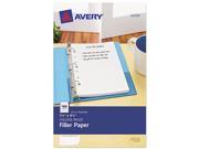 Avery 14230 Mini 5 1 2 x 8 1 2 Binder Filler Paper 100 Sheets