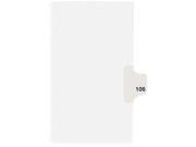 Avery 01106 Individual Legal Dividers Letter Size 106