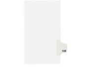Avery 01108 Individual Legal Dividers Letter Size 108