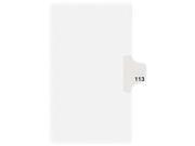 Avery 01113 Individual Legal Dividers Letter Size 113