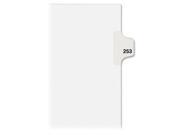Avery 82469 Individual Legal Dividers Letter Size 253