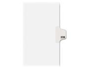 Avery 82455 Individual Side Tab Legal Exhibit Dividers
