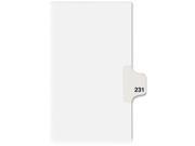 Avery 82447 Individual Side Tab Legal Exhibit Dividers