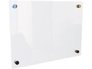 Best Rite 83949 Enlighten Glass Board Frameless Frosted Pearl 24 x 18 x 1 8 1 Each