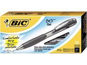 BIC RBU311 BK Grip RT Gel Pen 0.7mm Black
